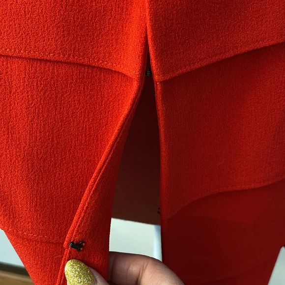 Danny & Nicole red women’s blazer jacket hook & eye closure plus size 24W - Picture 5 of 15